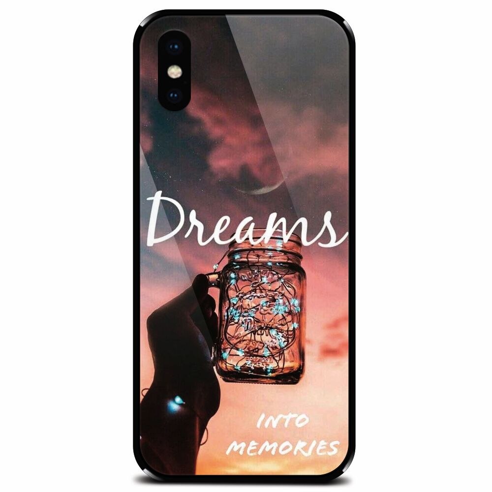 Husa din sticla securizata pentru Apple iPhone XS, Dreams