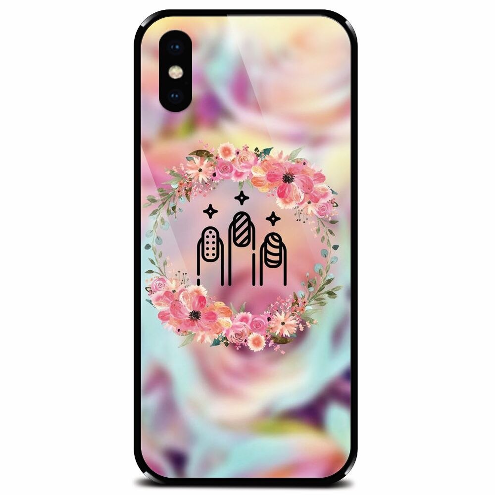Husa din sticla securizata pentru Apple iPhone X, Nail Expert