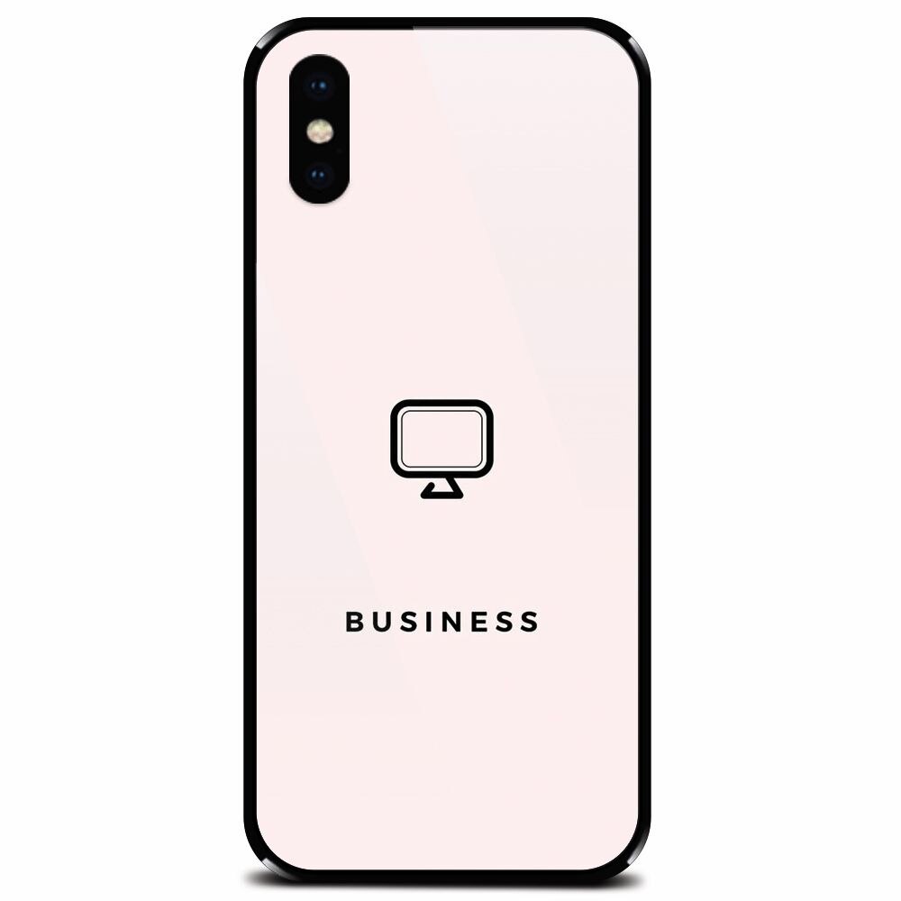 Husa din sticla securizata pentru Apple iPhone XS, Business