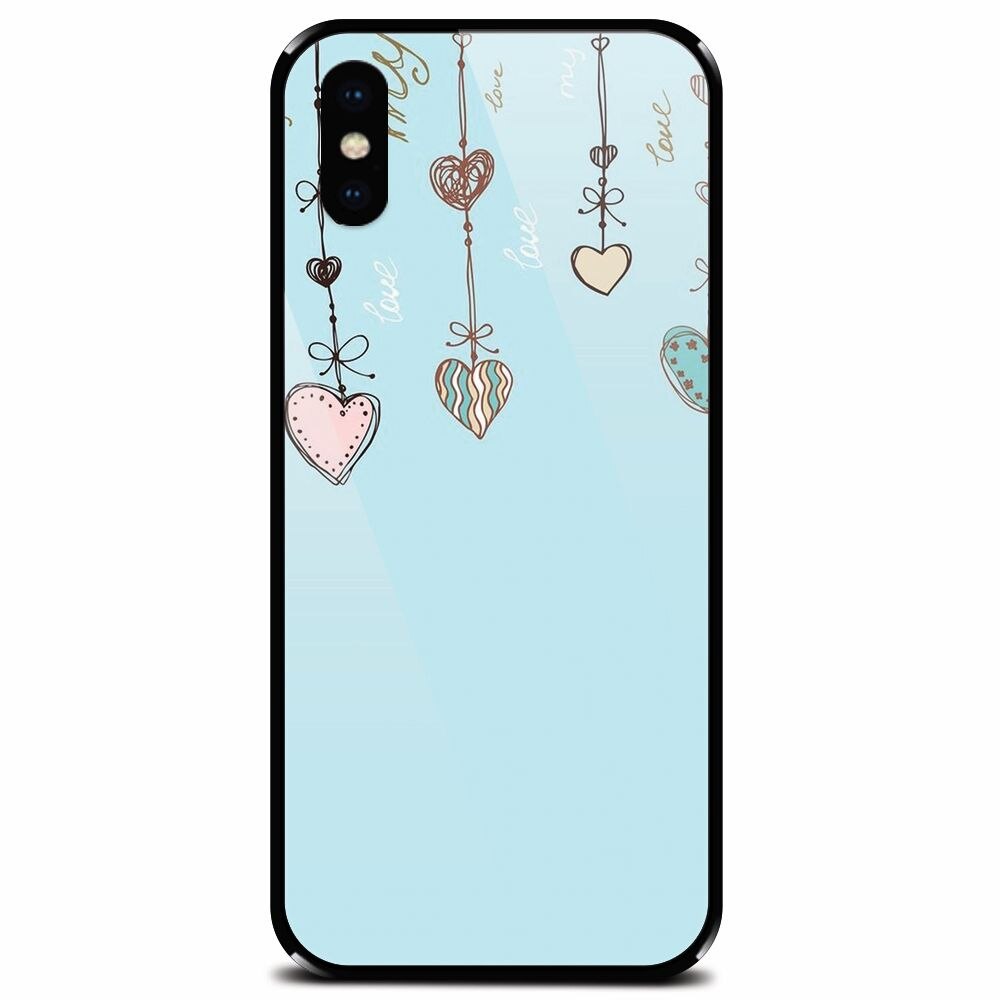 Husa din sticla securizata pentru Apple iPhone X, Love 101