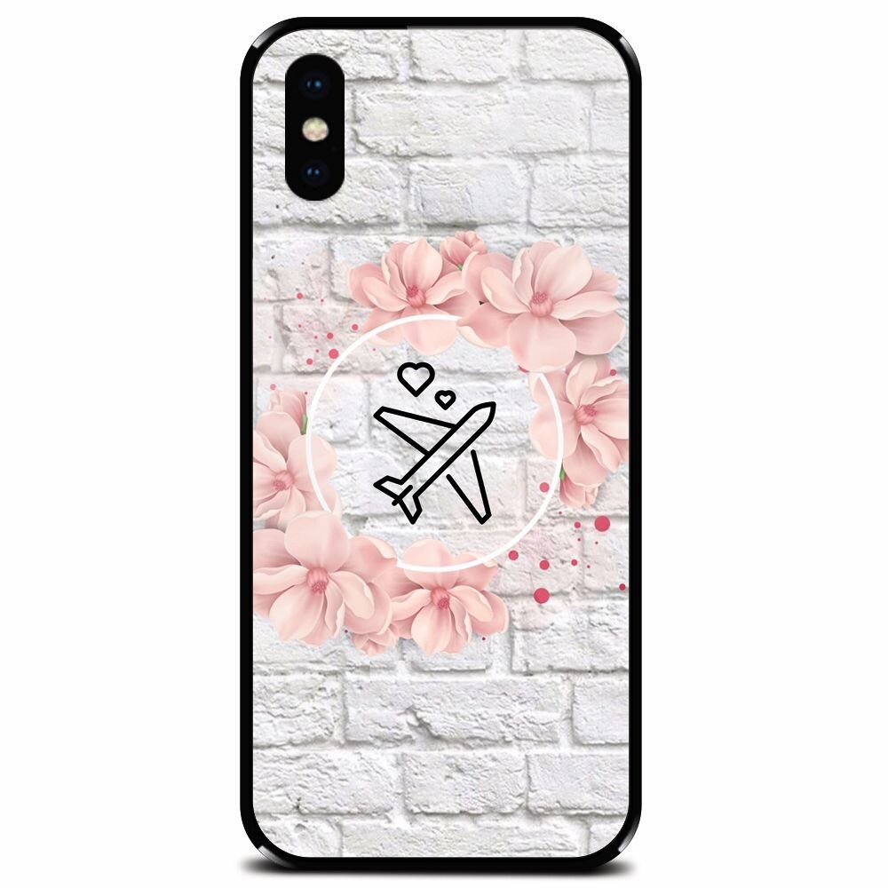 Husa din sticla securizata pentru Apple iPhone X, Travel Dream