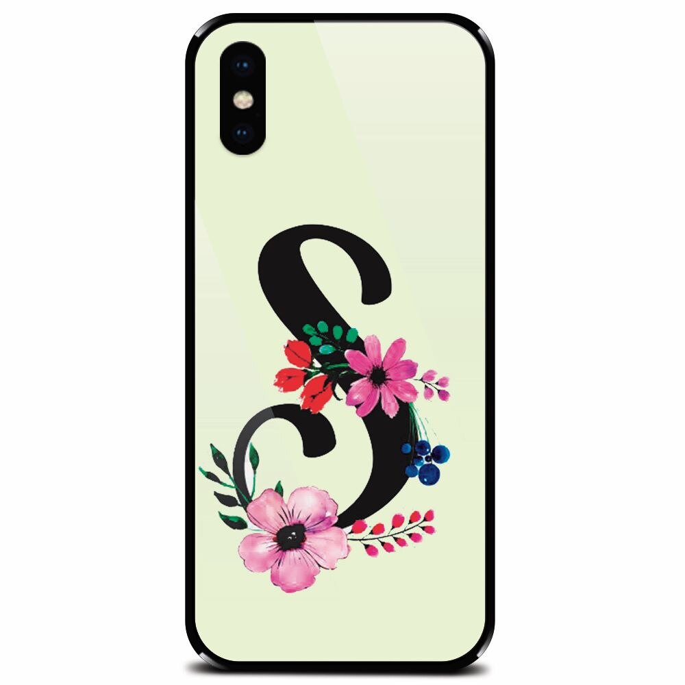 Husa din sticla securizata pentru Apple iPhone X, Litera S