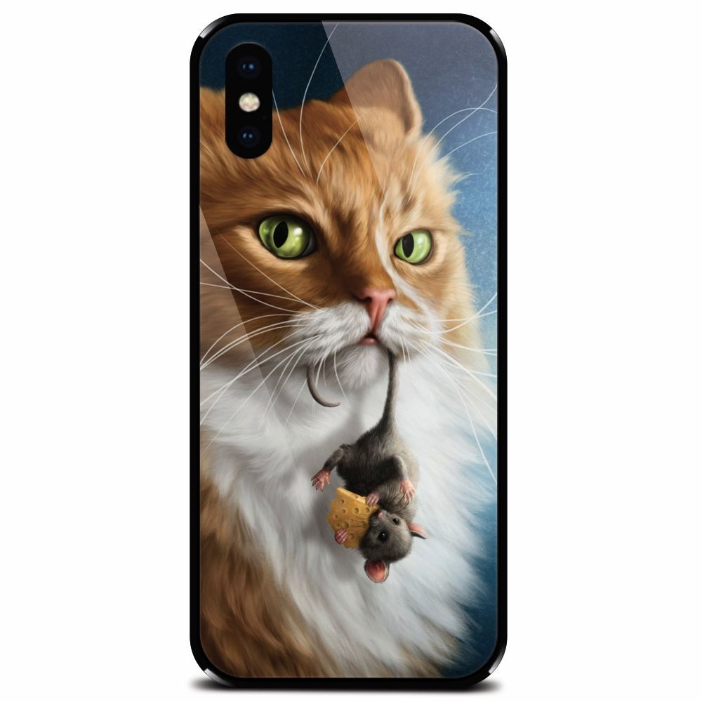 Husa din sticla securizata pentru Apple iPhone XS, Traieste Clipa