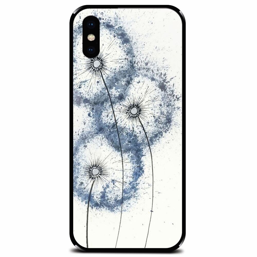 Husa din sticla securizata pentru Apple iPhone XS, Dandelion