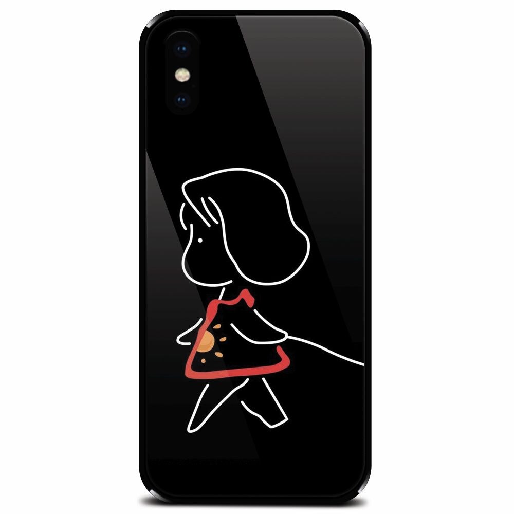 Husa din sticla securizata pentru Apple iPhone XS, Fallow Me