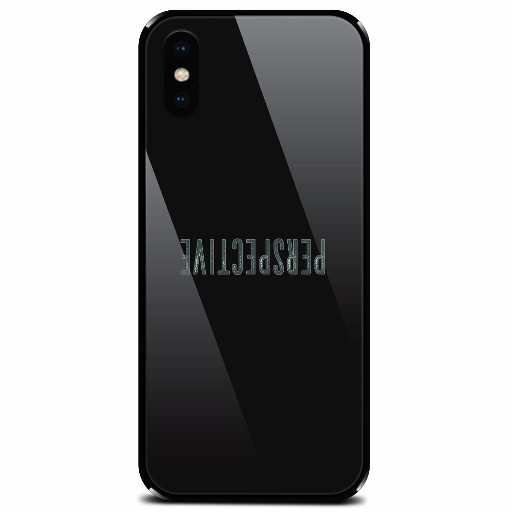 Husa din sticla securizata pentru Apple iPhone XS, Perspective Up