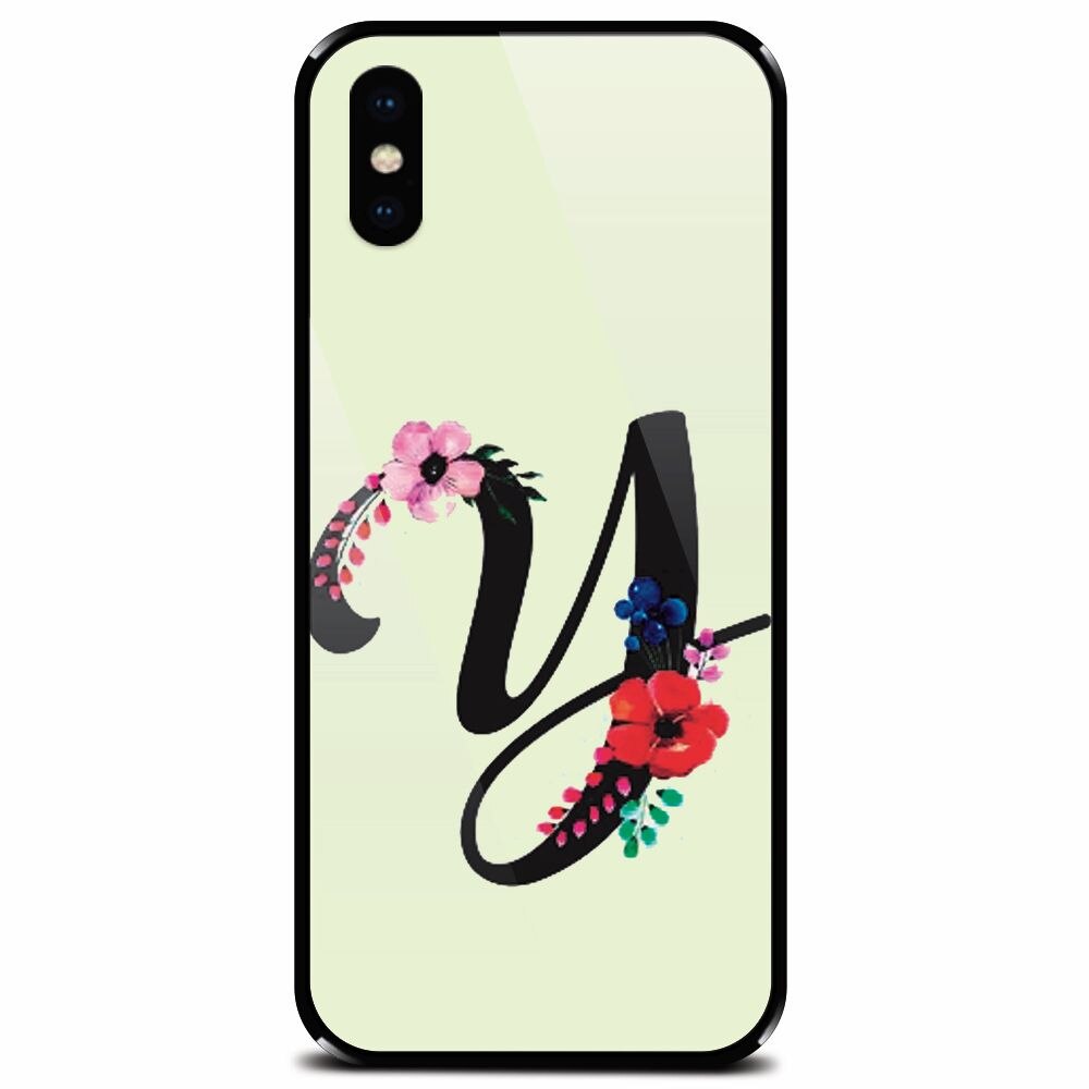Husa din sticla securizata pentru Apple iPhone XS, Litera Y