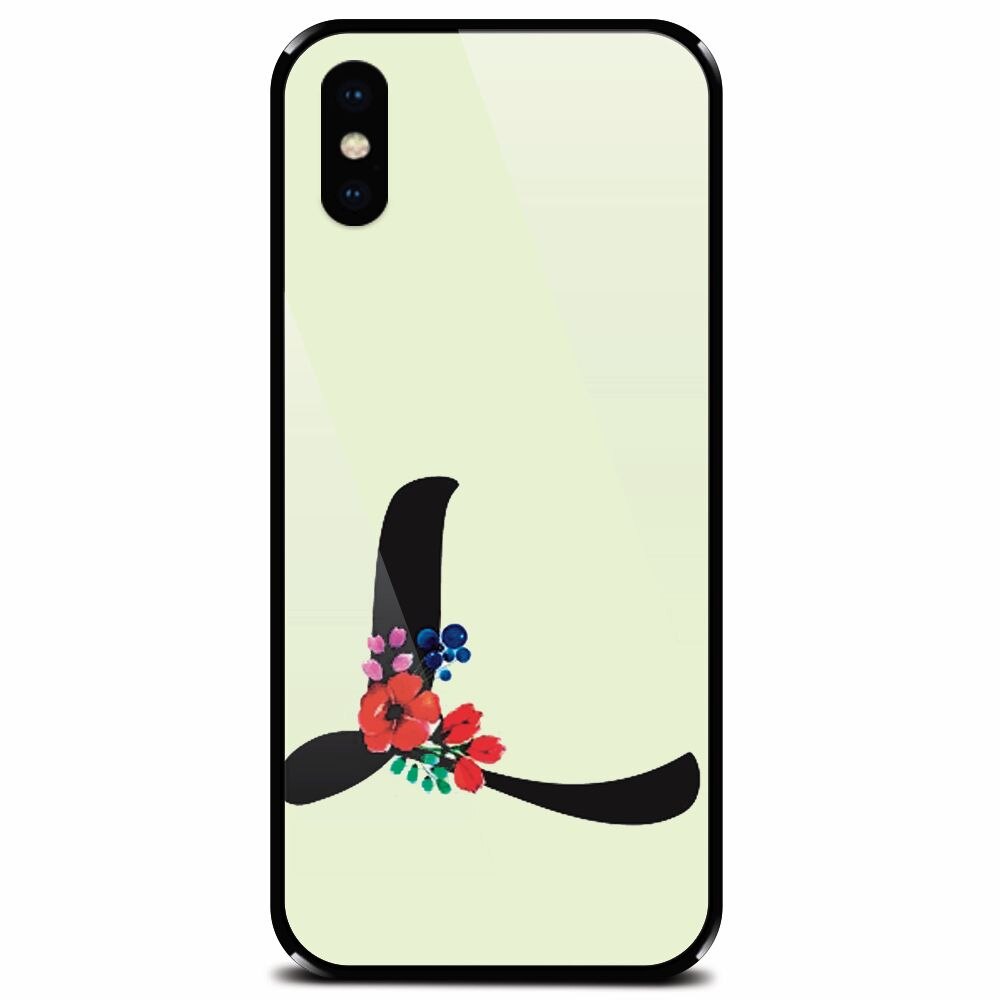 Husa din sticla securizata pentru Apple iPhone XS, Litera L