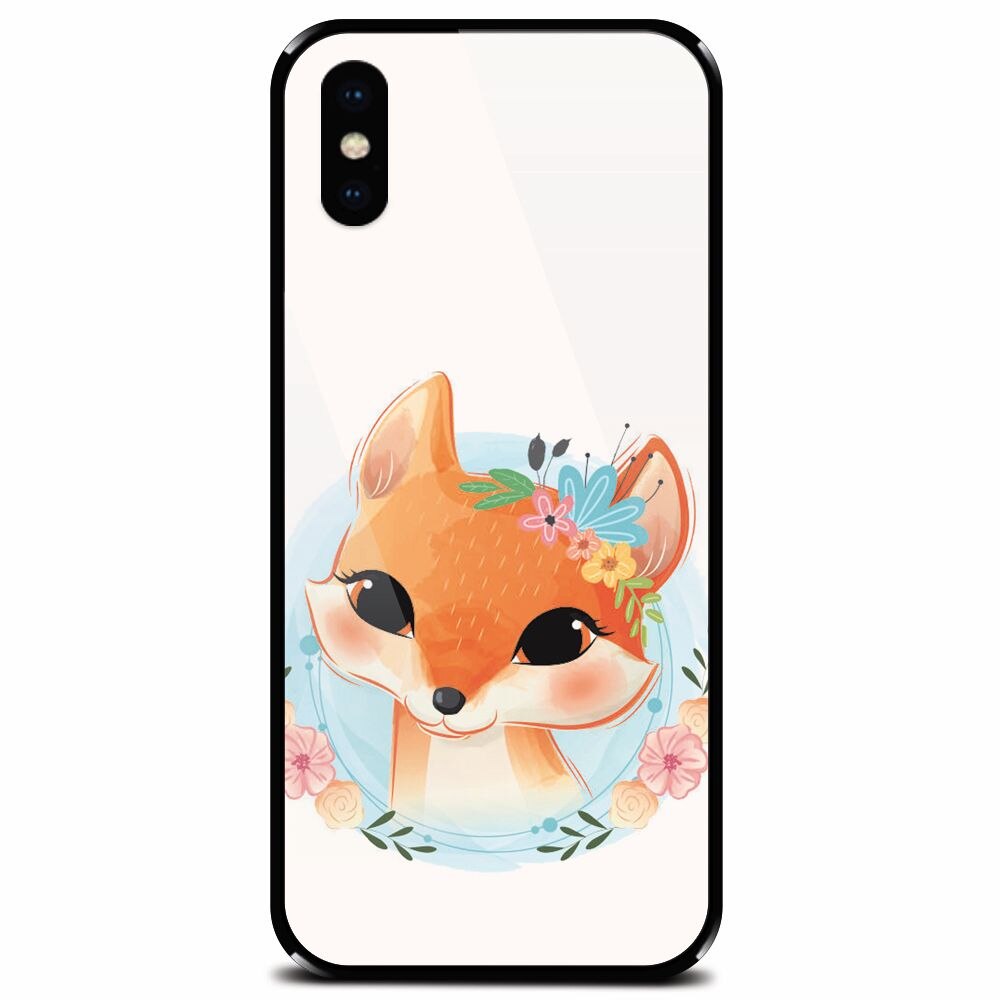 Husa din sticla securizata pentru Apple iPhone XS, Foxy