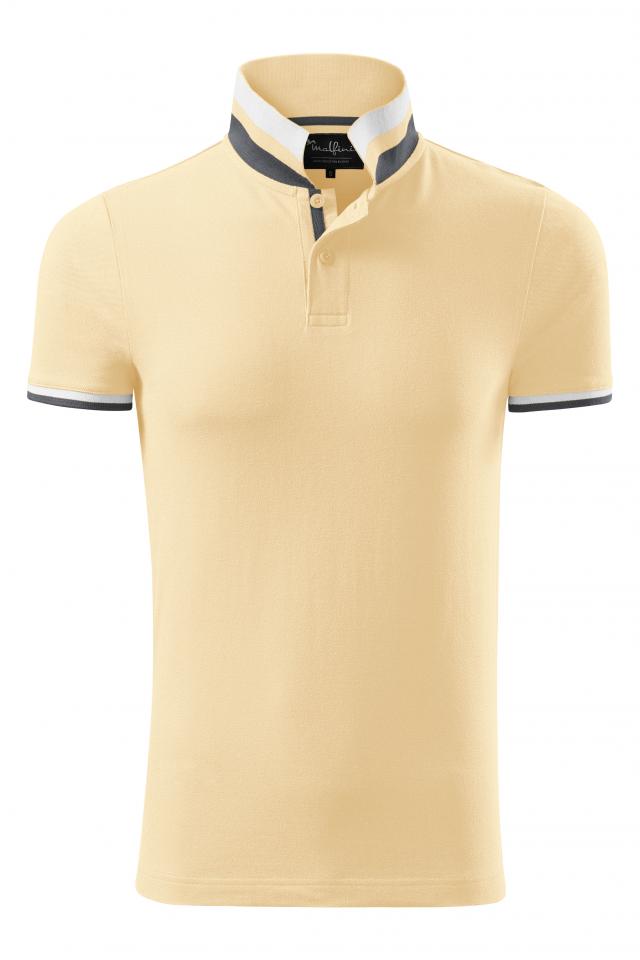 Tricou polo pentru barbati Collar Up, Bourbon vanilla