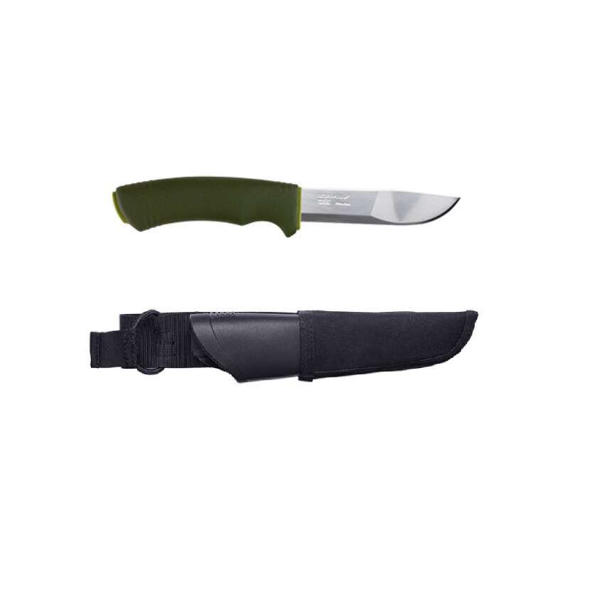 Cutit Bushcraft Forest verde cu teaca Tactical sistem Molle