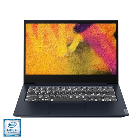 Laptop ultraportabil Lenovo Ideapad S340-14IWL cu procesor Intel® Core™ i3-8145U pana la 3.9 GHz, 14" Full HD, IPS, 8GB, 512GB SSD M.2, Intel UHD Graphics 620, Free DOS, Abyss Blue