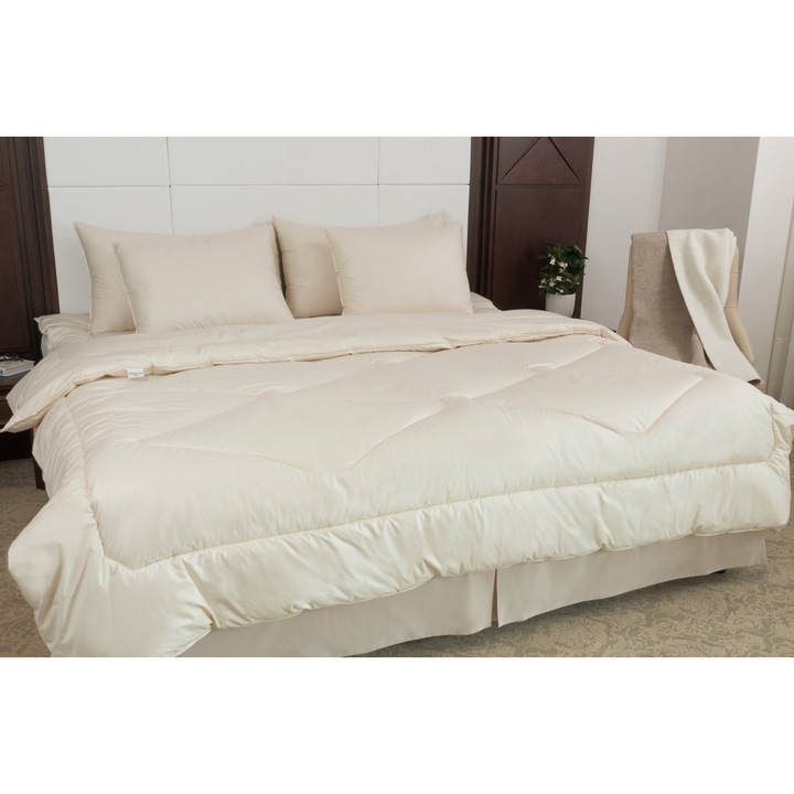 Confort Merino Paplan, 3. Melegségi fokozat, 140 x 200 cm, Merinó gyapjú töltelék és organikus pamut huzat