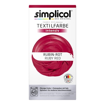 Vopsea textile Simplicol Intensiv Rosu Rubiniu Vopsea textile Simplicol Intensiv Rosu Rubiniu