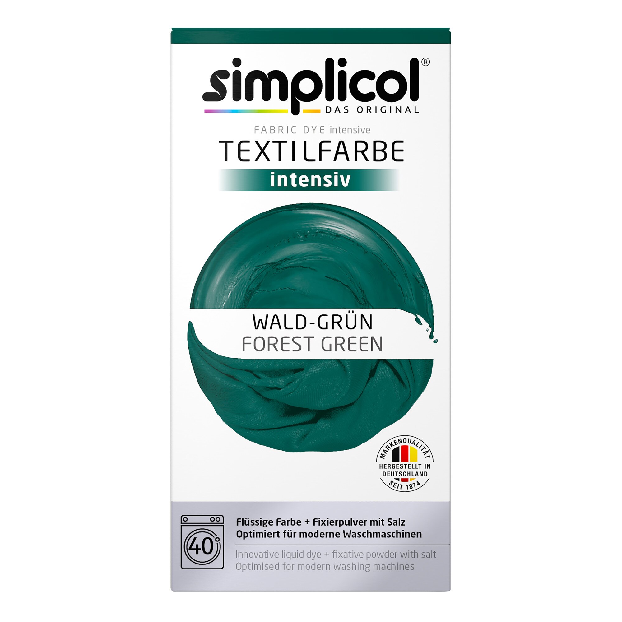 Vopsea textile, Simplicol, Intensiv, Verde Padure