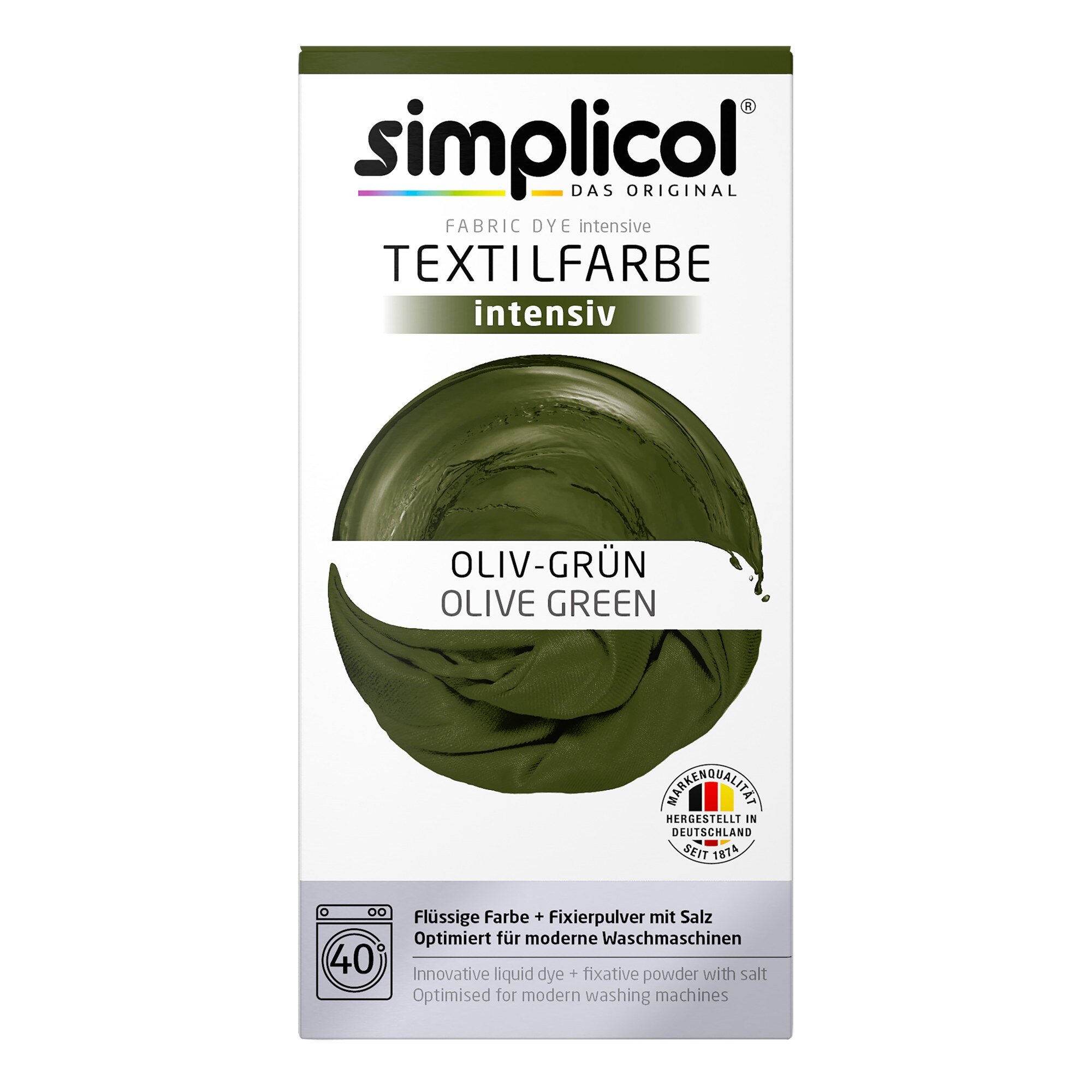 Vopsea textile, Simplicol, Intensiv, Verde Masliniu