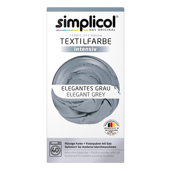 Vopsea textile, Simplicol, Intensiv, Gri Vopsea textile, Simplicol, Intensiv, Gri