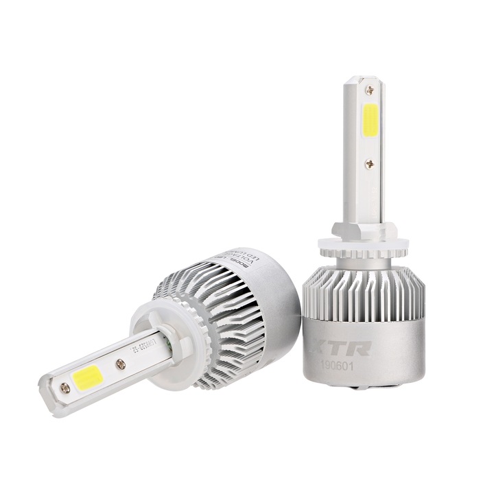 Set 2 leduri XtremeVision® H27 Canbus pentru far auto putere 72W, luminozitate 8000 Lm, 12V