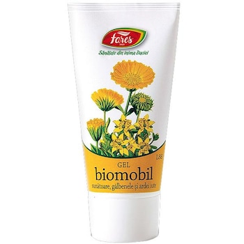 Gel Antireumatic Biomobil cu Ardei Iute, Galbenele si Sunatoare 50ml Fares Gel Antireumatic Biomobil cu Ardei Iute, Galbenele si Sunatoare 50ml Fares