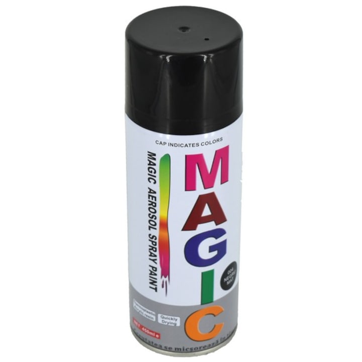 Bur Magic matt fekete festék spray, 400 ml