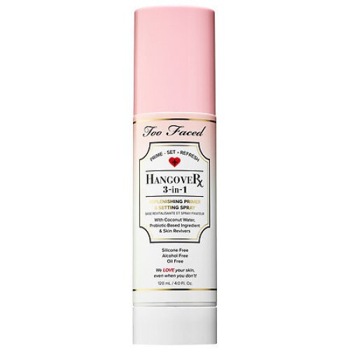 Spray 3in1 Hangover, fixare, improspatare machiaj si baza, Too Faced, 120ml