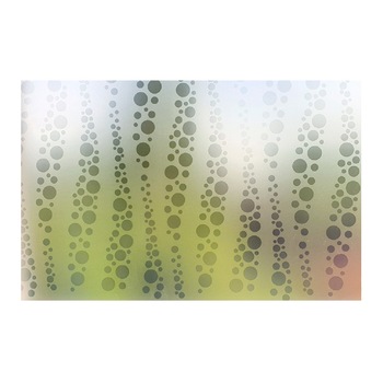 Folie pentru geam decorativa geometric buline gri, 6 m x 1 m Folie pentru geam decorativa geometric buline gri, 6 m x 1 m