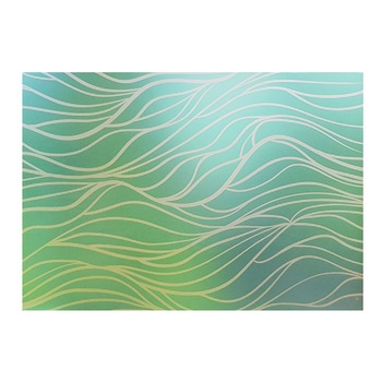 Folie pentru geam decorativa valuri turcoaz, 6 m x 1 m Folie pentru geam decorativa valuri turcoaz, 6 m x 1 m