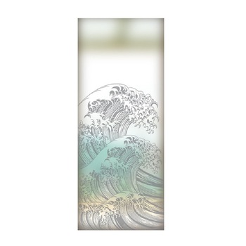 Folie pentru geam decorativa valuri, 1 m x 2,1 m Folie pentru geam decorativa valuri, 1 m x 2,1 m