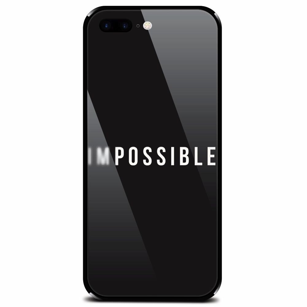 Husa din sticla securizata pentru Apple iPhone 7 Plus, Impossible