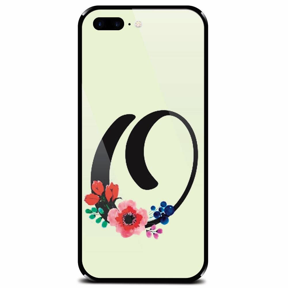 Husa din sticla securizata pentru Apple iPhone 7 Plus, Litera O
