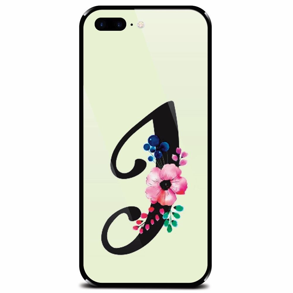 Husa din sticla securizata pentru Apple iPhone 7 Plus, Litera I