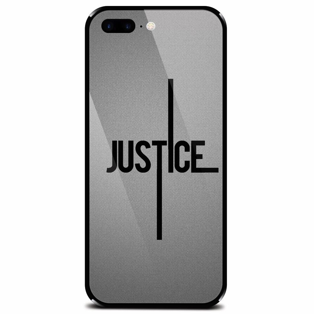 Husa din sticla securizata pentru Apple iPhone 7 Plus, Amir Justice Minimalistic Nubheebuccus Text