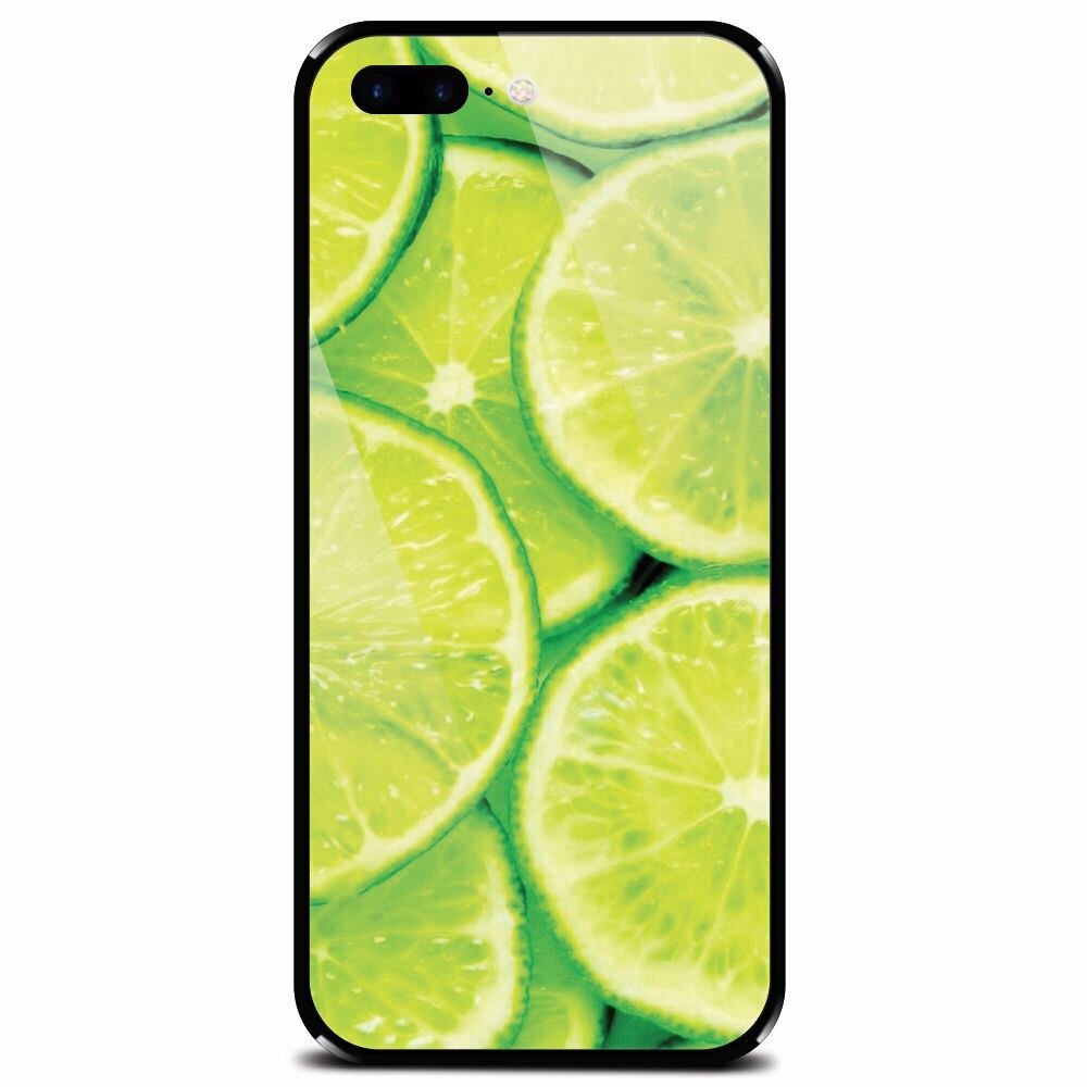 Husa din sticla securizata pentru Apple iPhone 8 Plus, Lime