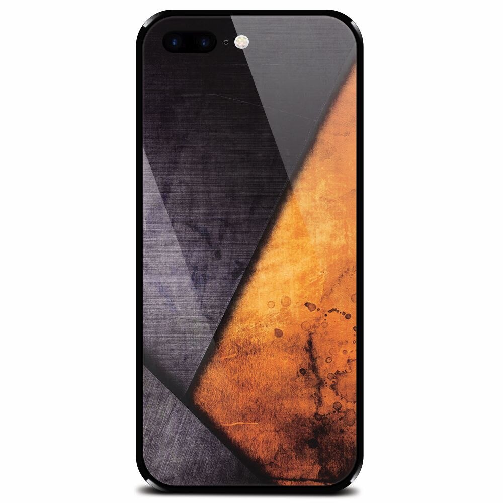 Husa din sticla securizata pentru Apple iPhone 7 Plus, Abstract