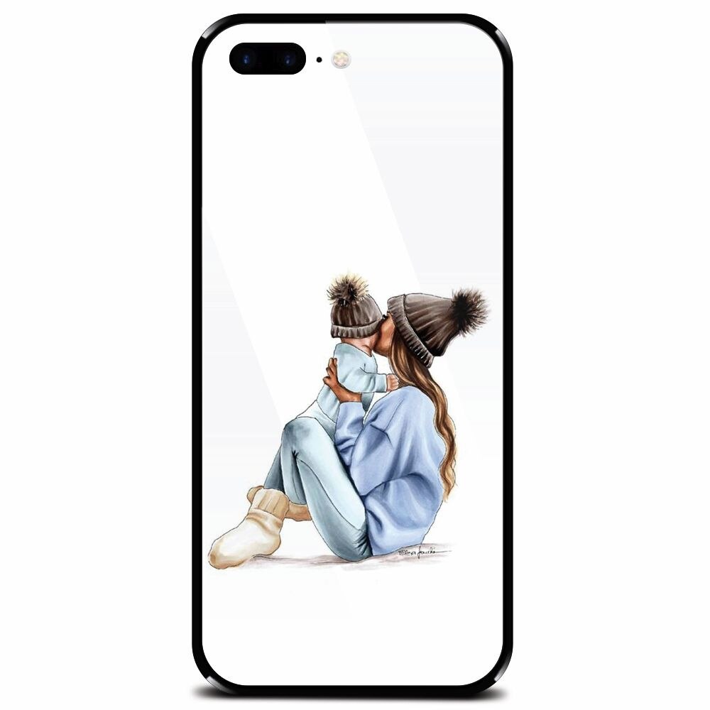 Husa din sticla securizata pentru Apple iPhone 7 Plus, Goodnights