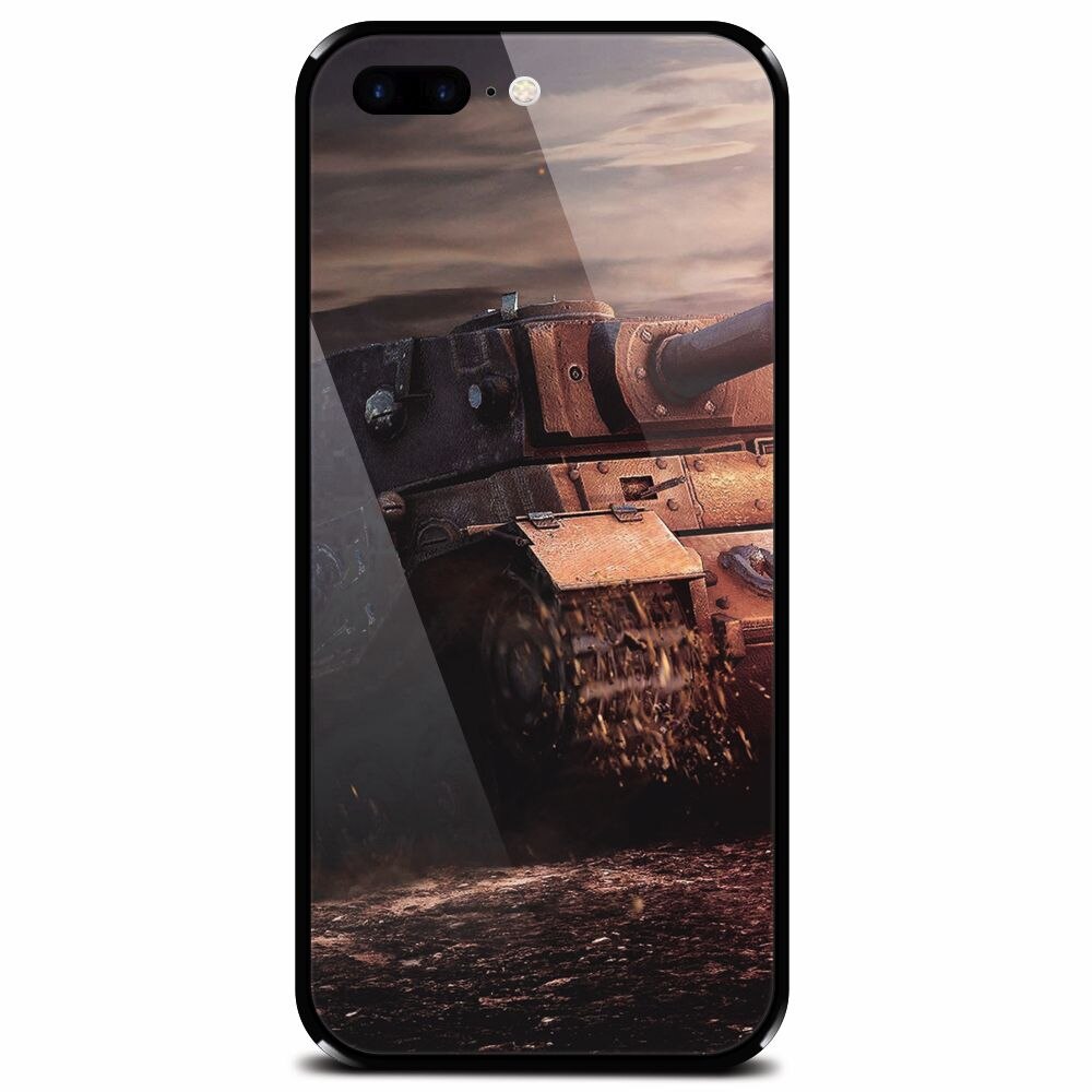Husa din sticla securizata pentru Apple iPhone 7 Plus, ARL Tank Of Military