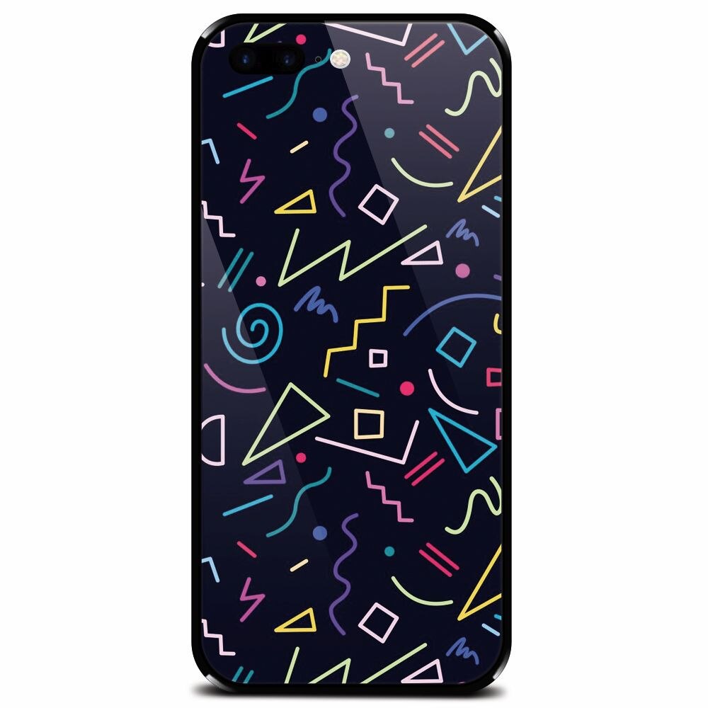 Husa din sticla securizata pentru Apple iPhone 8 Plus, Signs