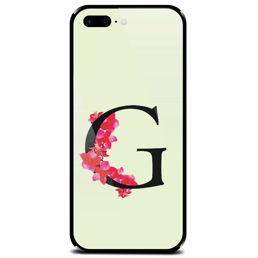 Husa din sticla securizata pentru Apple iPhone 8 Plus, Litera G
