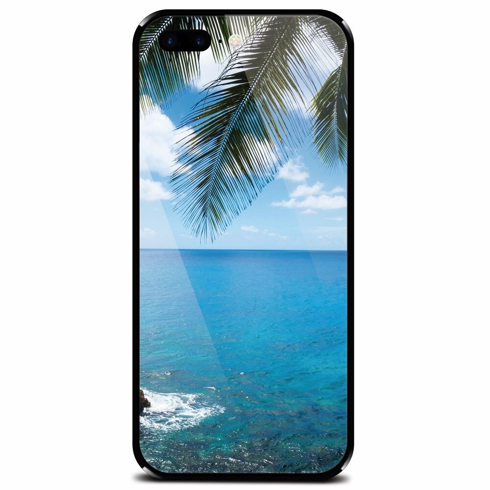 Husa din sticla securizata pentru Apple iPhone 7 Plus, Coastline