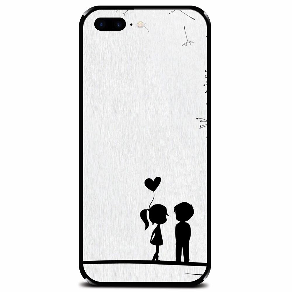 Husa din sticla securizata pentru Apple iPhone 7 Plus, In Love