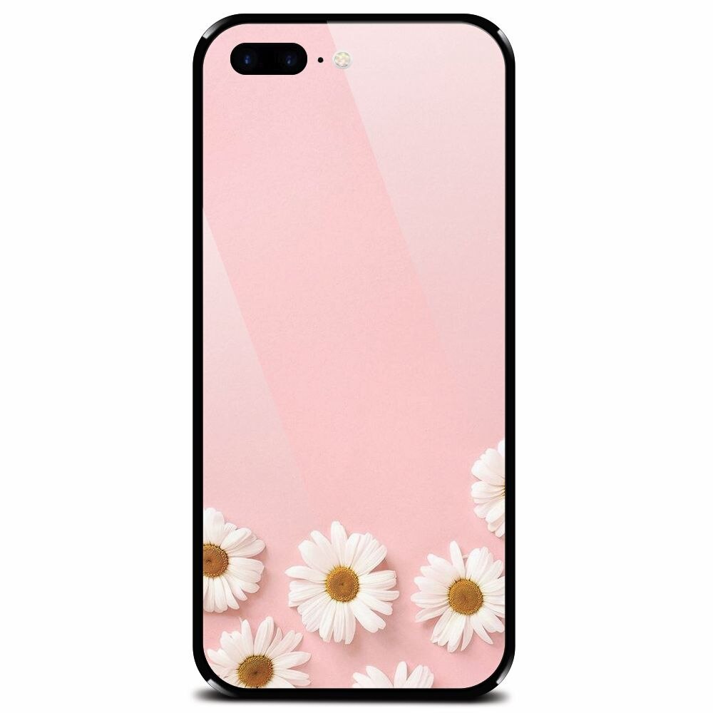 Husa din sticla securizata pentru Apple iPhone 8 Plus, Pink 101