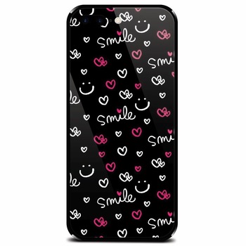 Husa din sticla securizata pentru Apple iPhone 8 Plus, Smile 101 Husa din sticla securizata pentru Apple iPhone 8 Plus, Smile 101
