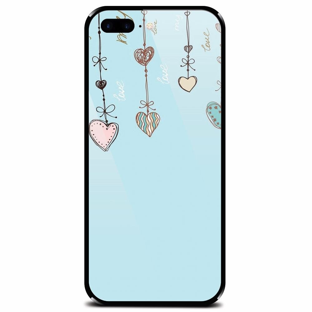 Husa din sticla securizata pentru Apple iPhone 8 Plus, Love 101