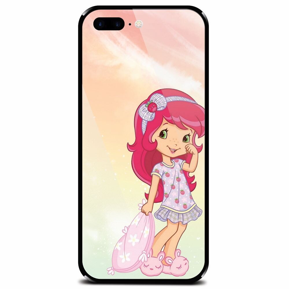 Husa din sticla securizata pentru Apple iPhone 8 Plus, Sweet Girl