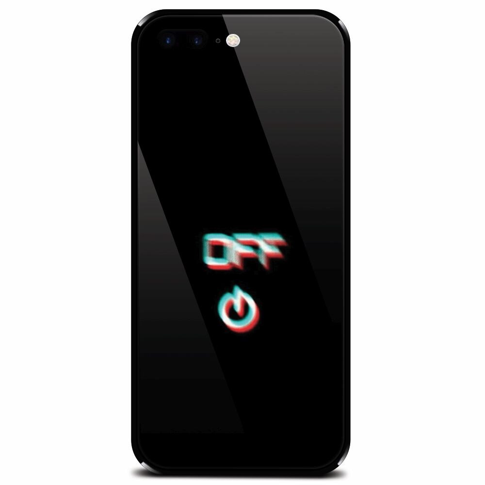 Husa din sticla securizata pentru Apple iPhone 7 Plus, Off