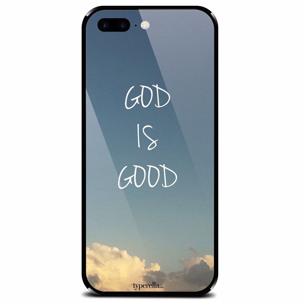 Husa din sticla securizata pentru Apple iPhone 8 Plus, Good Is Good