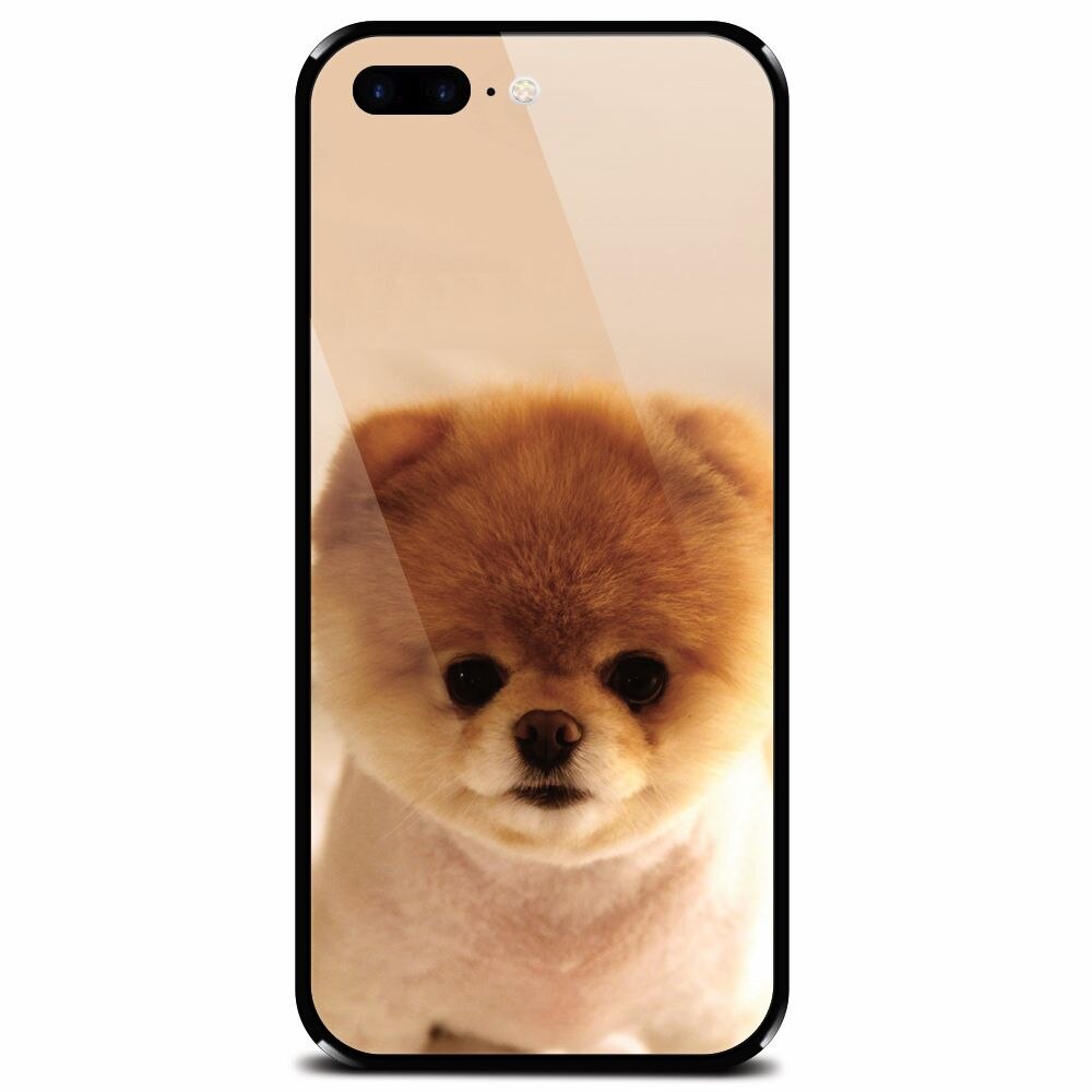 Husa din sticla securizata pentru Apple iPhone 7 Plus, Cutest Puppy Dog
