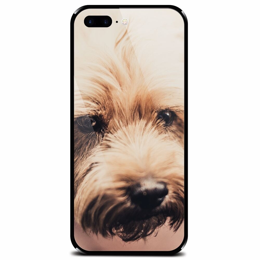 Husa din sticla securizata pentru Apple iPhone 8 Plus, Love Pup