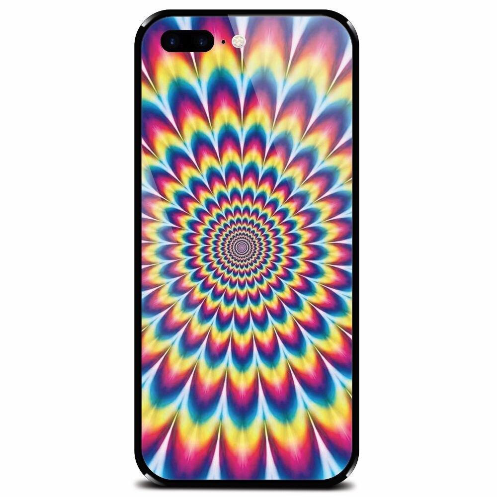 Husa din sticla securizata pentru Apple iPhone 7 Plus, Hurts My Eyes