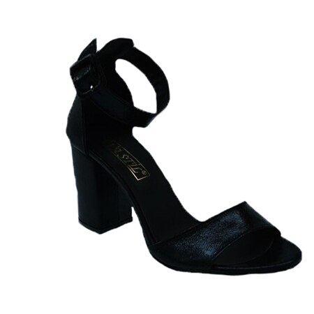 Sandale cu toc mediu,rafinate cu un toc comod,D&J Exclussive, Negru